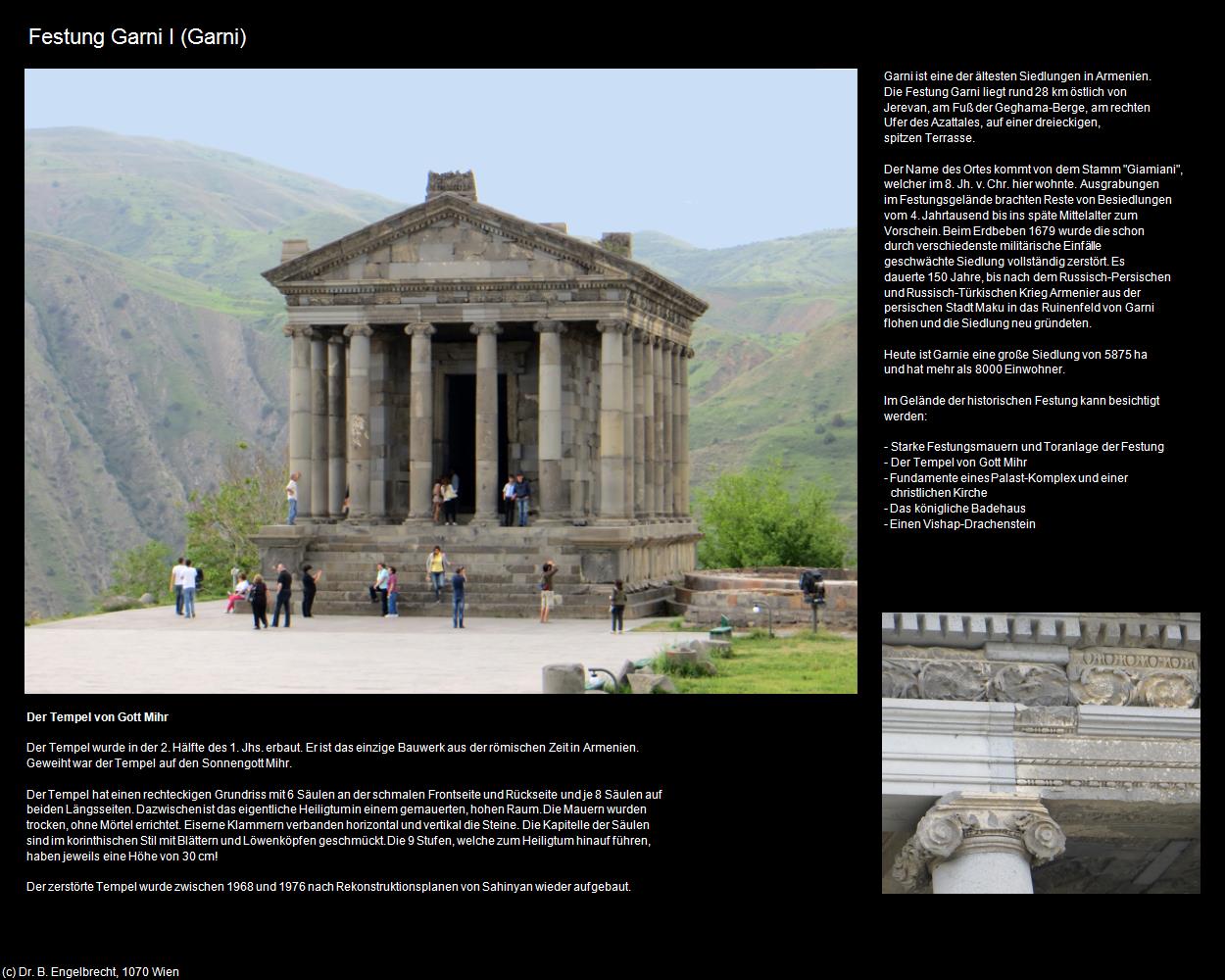 Festung Garni mit Tempel Mihr (Garni) in Kulturatlas-ARMENIEN