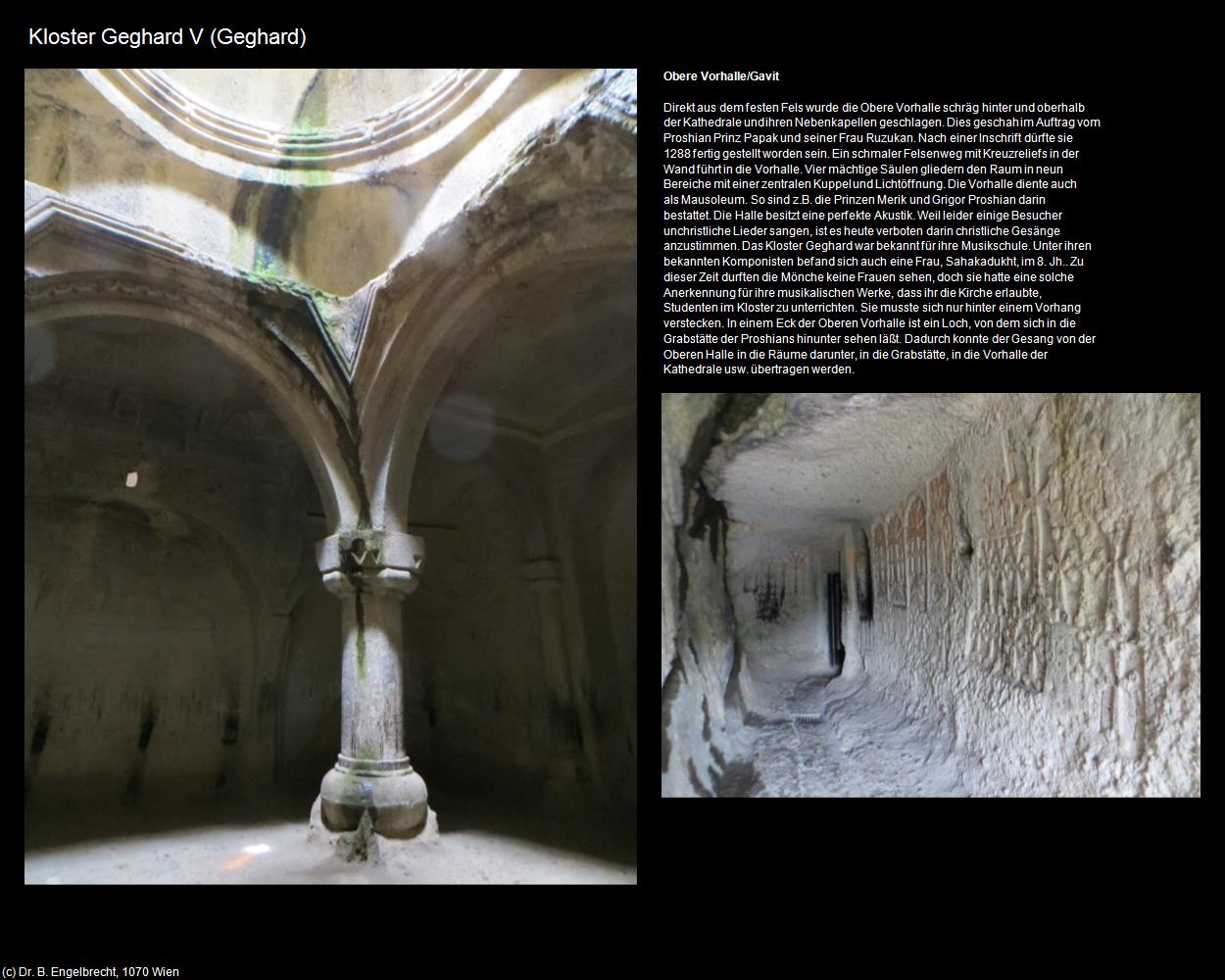 Obere Vorhalle (Geghard) in Kulturatlas-ARMENIEN