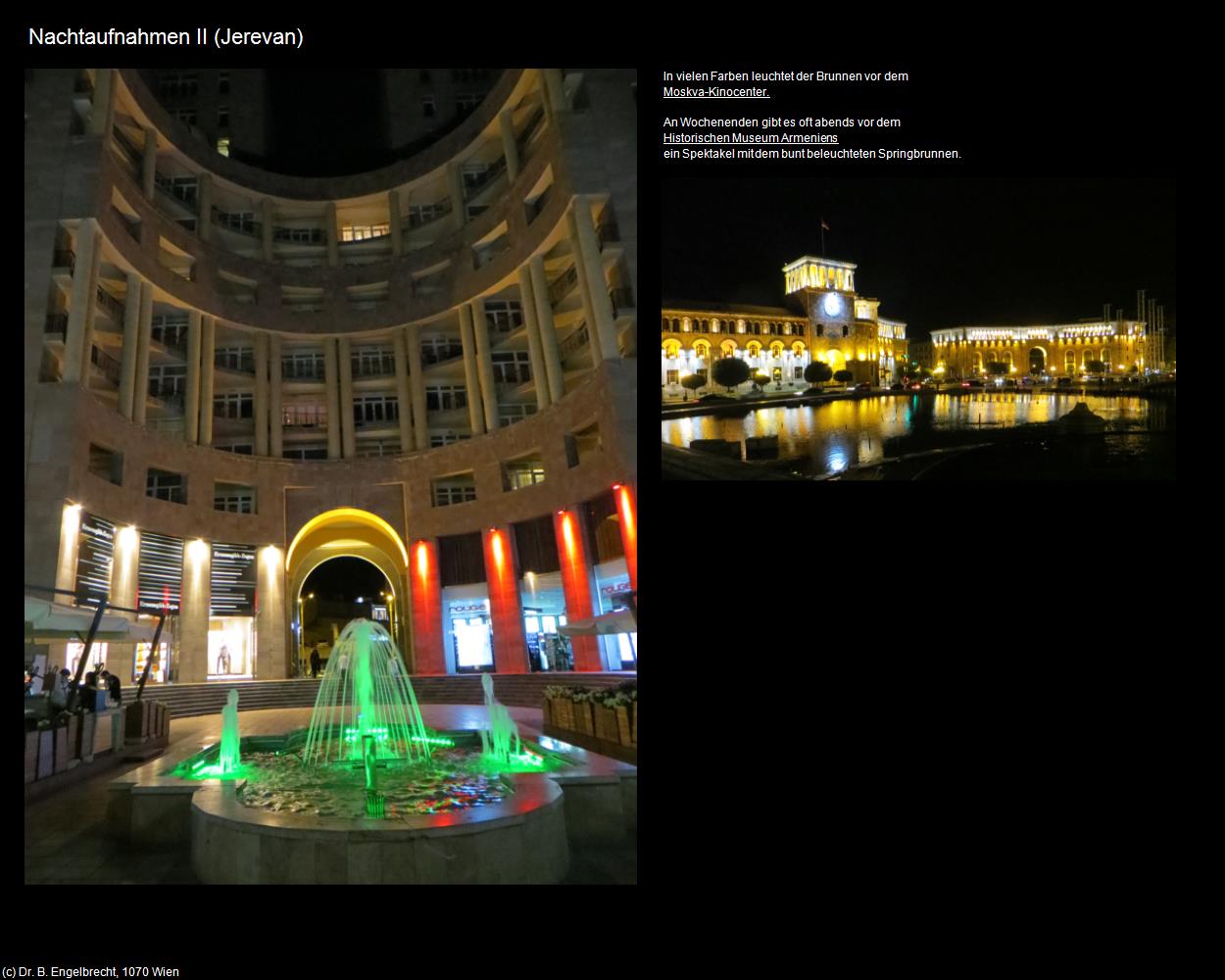 Nachtaufnahmen II (Jerevan) in Kulturatlas-ARMENIEN(c)B.Engelbrecht