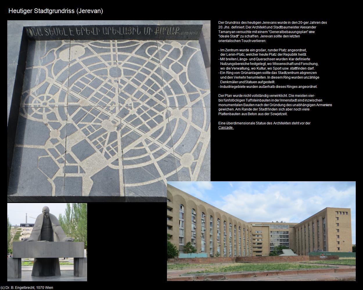Heutiger Stadtgrundriss  (Jerevan) in Kulturatlas-ARMENIEN(c)B.Engelbrecht