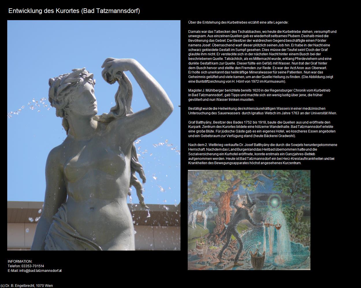 Entwicklung des Kurortes (Bad Tatzmannsdorf) in Kulturatlas-BURGENLAND