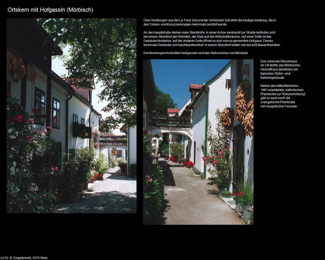 Ortskern mit Hofgassln (Mörbisch) in Kulturatlas-BURGENLAND