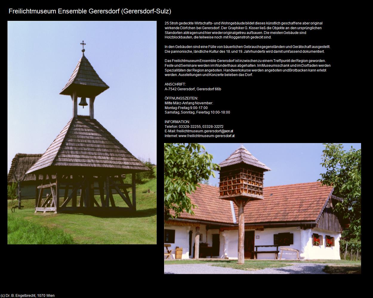 Freilichtmuseum Ensemble Gerersdorf (Gerersdorf-Sulz im Burgenland) in Kulturatlas-BURGENLAND