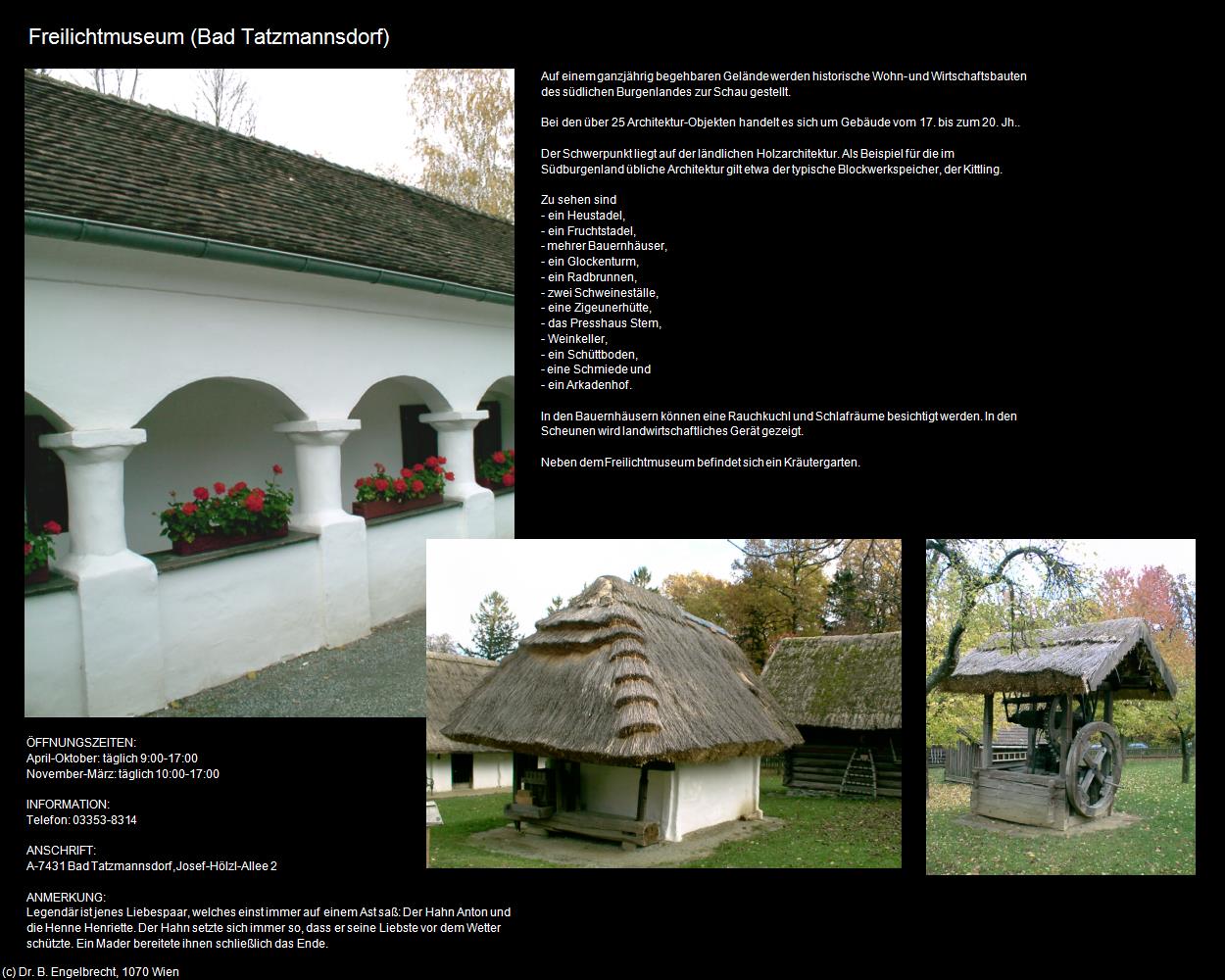 Freilichtmuseum (Bad Tatzmannsdorf) in Kulturatlas-BURGENLAND