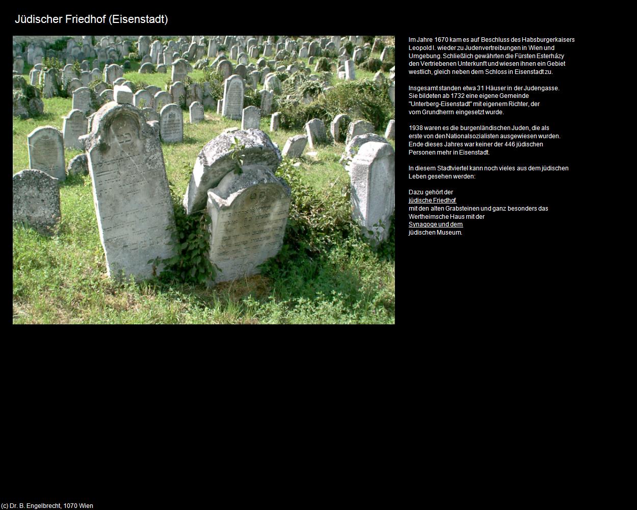 Jüdischer Friedhof (Eisenstadt) in Kulturatlas-BURGENLAND(c)B.Engelbrecht