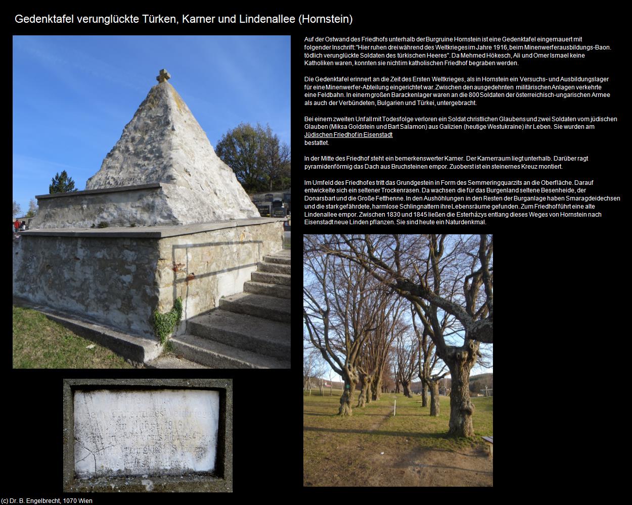 Gedenktafel verunglückte Türken, Karner und Lindenallee (Hornstein) in Kulturatlas-BURGENLAND(c)B.Engelbrecht