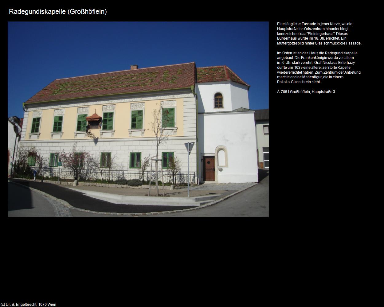 Radegundiskapelle (Großhöflein) in Kulturatlas-BURGENLAND