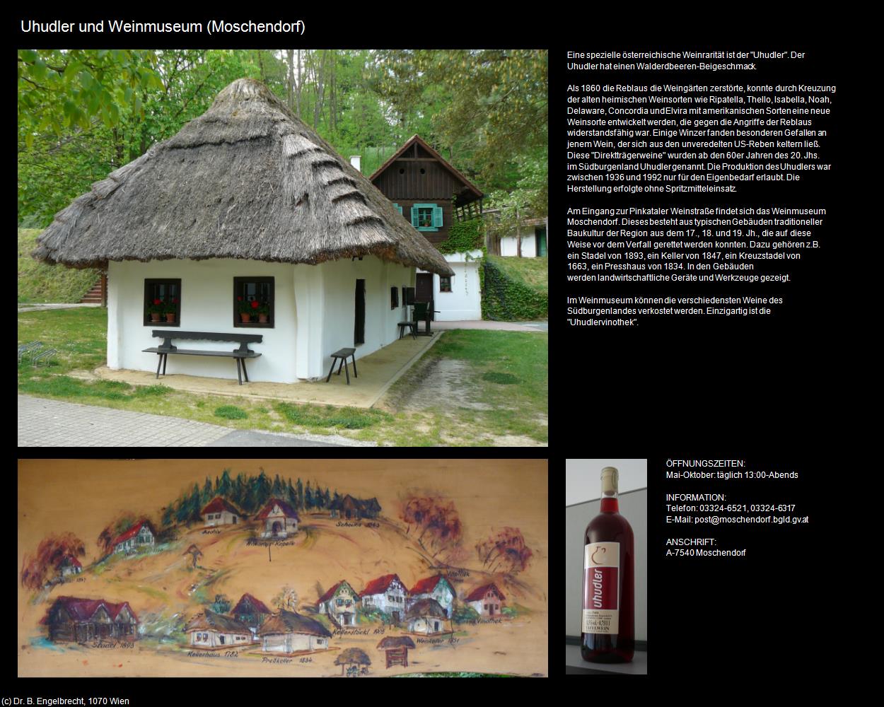 Uhudler und Weinmuseum (Moschendorf) in Kulturatlas-BURGENLAND