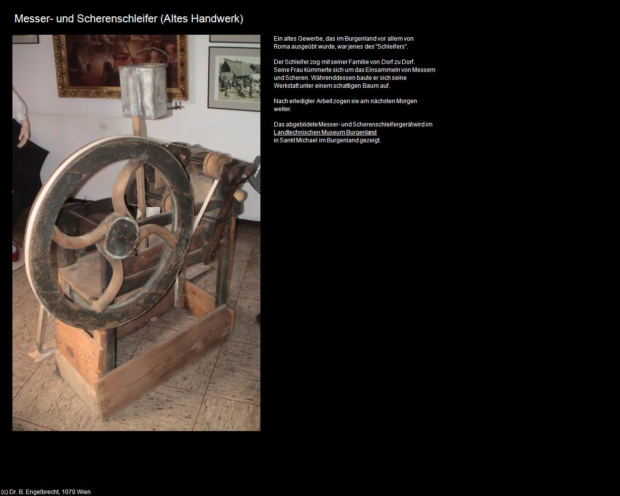 Messer- und Scherenschleifer (Sankt Michael im Burgenland) in Kulturatlas-BURGENLAND(c)B.Engelbrecht