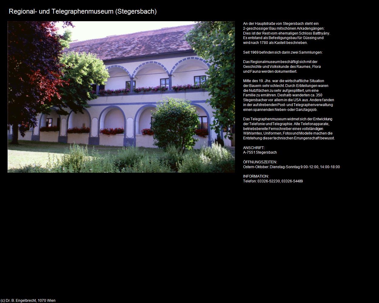 Regional- und Telegraphenmuseum (Stegersbach) in Kulturatlas-BURGENLAND