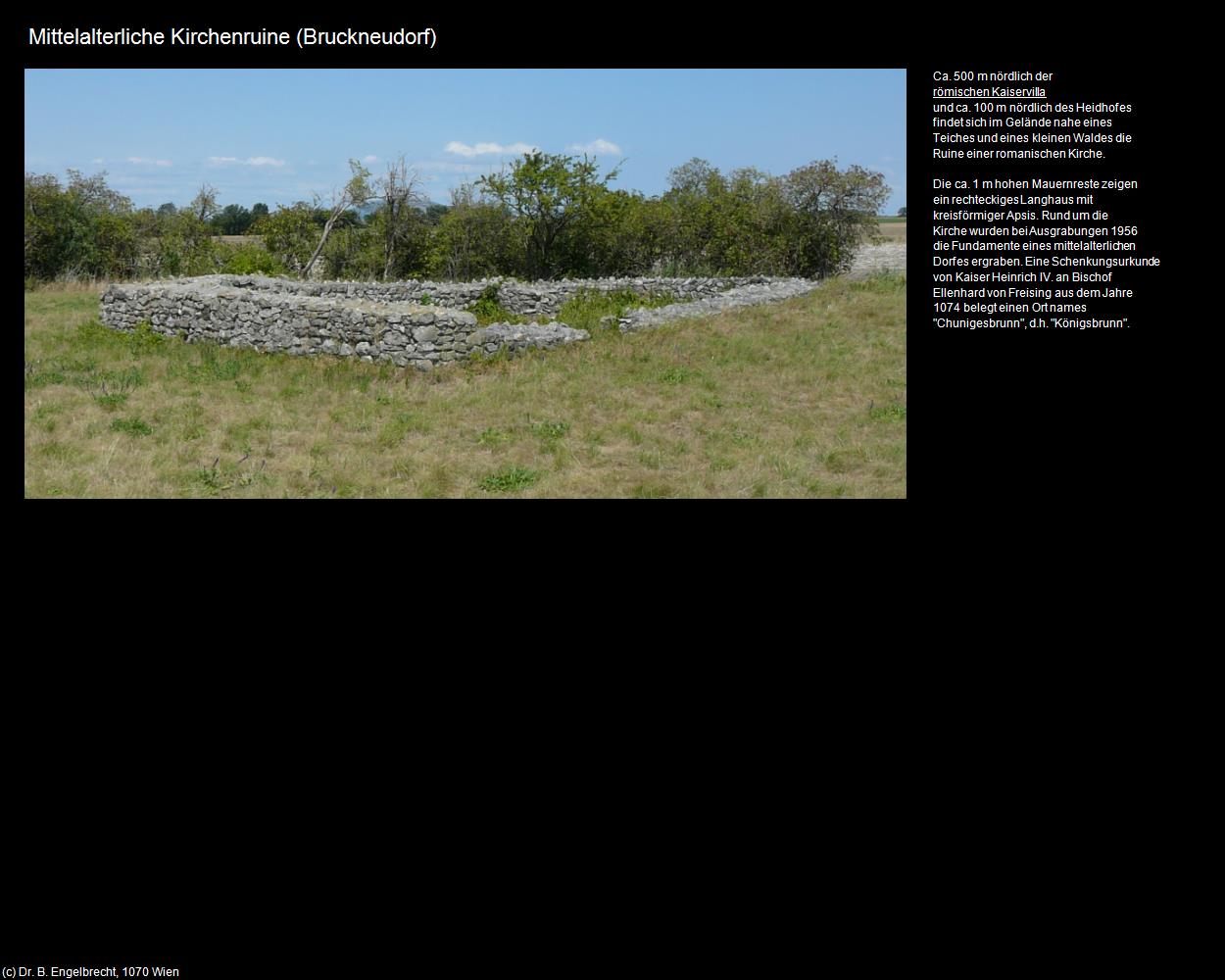 Mittelalterl. Kirchenruine  (Bruckneudorf) in Kulturatlas-BURGENLAND(c)B.Engelbrecht