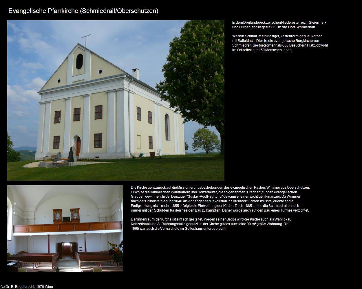 Evangelische Pfarrkirche (Schmiedrait/Oberschützen) in Kulturatlas-BURGENLAND