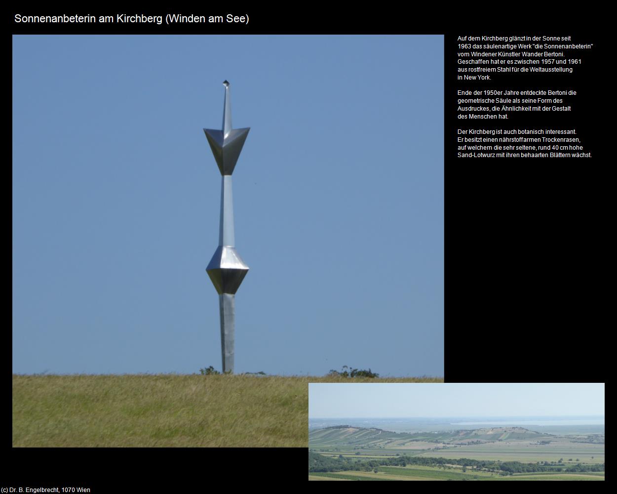 Sonnenanbeterin am Kirchberg  (Winden am See) in Kulturatlas-BURGENLAND