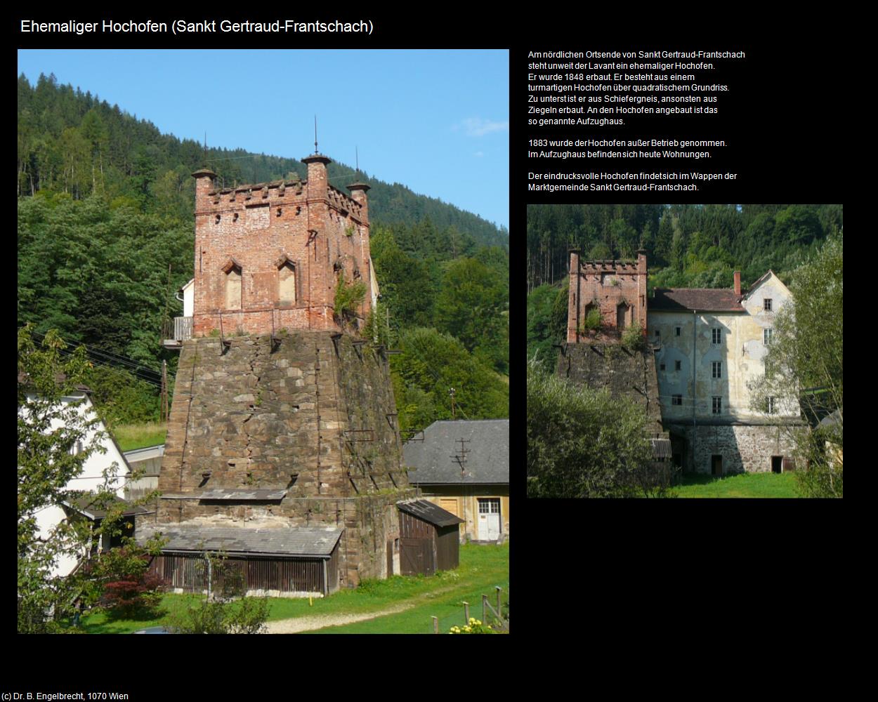 Ehem. Hochofen  (Sankt Gertraud-Frantschach) in Kulturatlas-KÄRNTEN