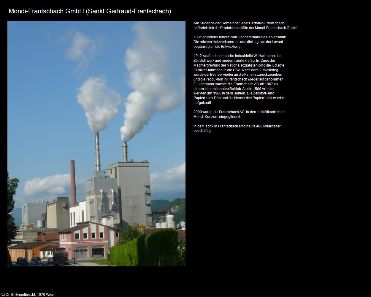 Mondi-Frantschach GmbH  (Sankt Gertraud-Frantschach) in Kulturatlas-KÄRNTEN