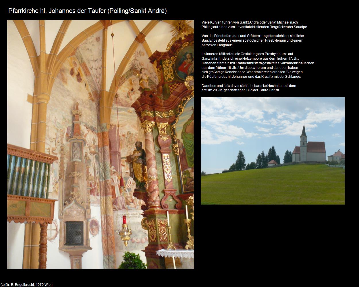 Pfk. hl. Johannes der Täufer  (Pölling/Sankt Andrä) in Kulturatlas-KÄRNTEN
