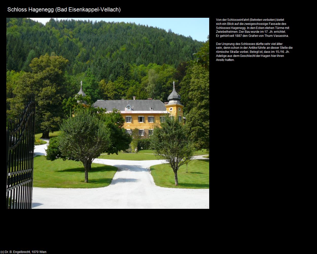 Schloss Hagenegg  (Bad Eisenkappel-Vellach) in Kulturatlas-KÄRNTEN