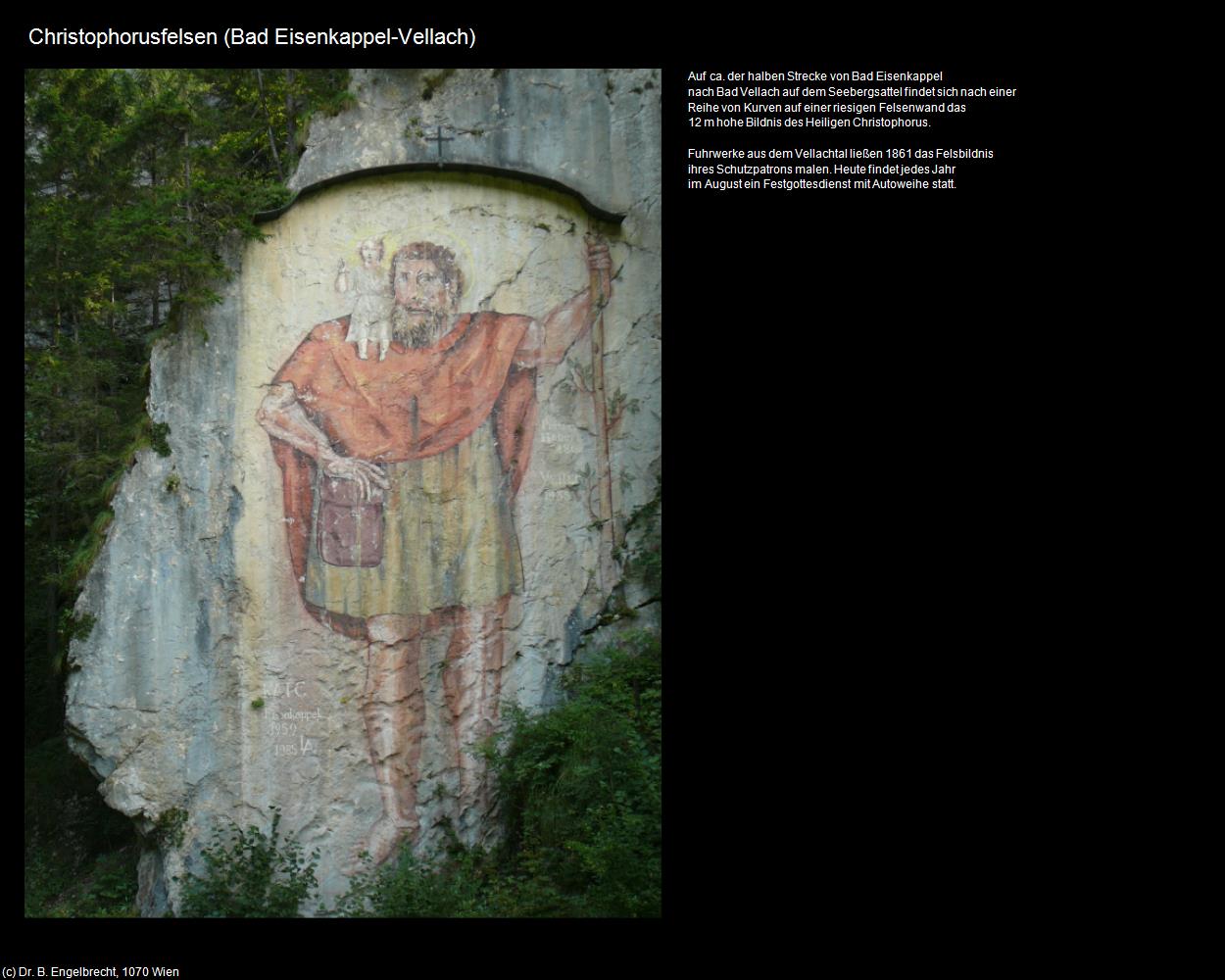 Christophorusfelsen (Bad Eisenkappel-Vellach) in Kulturatlas-KÄRNTEN