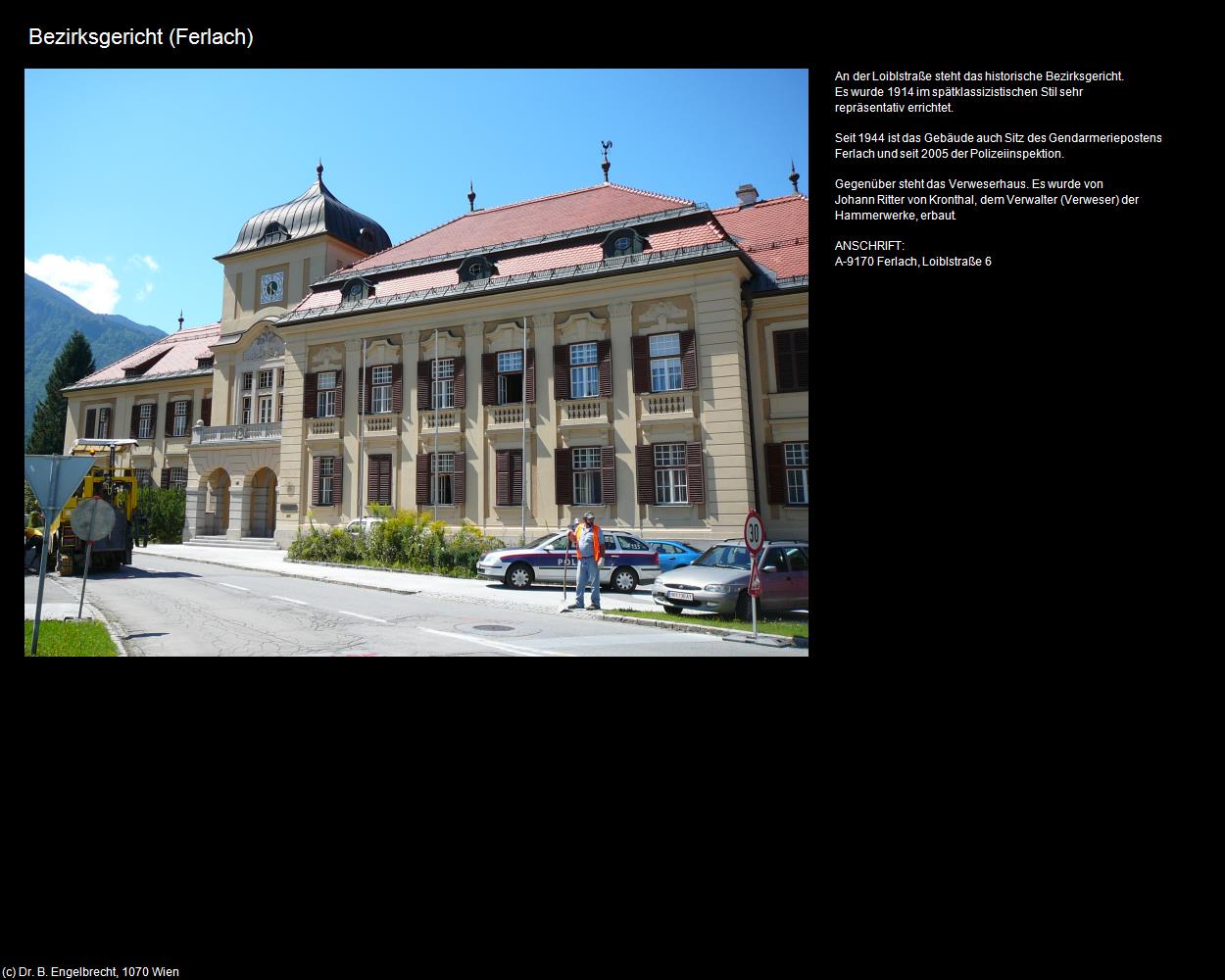 Bezirksgericht (Ferlach) in Kulturatlas-KÄRNTEN