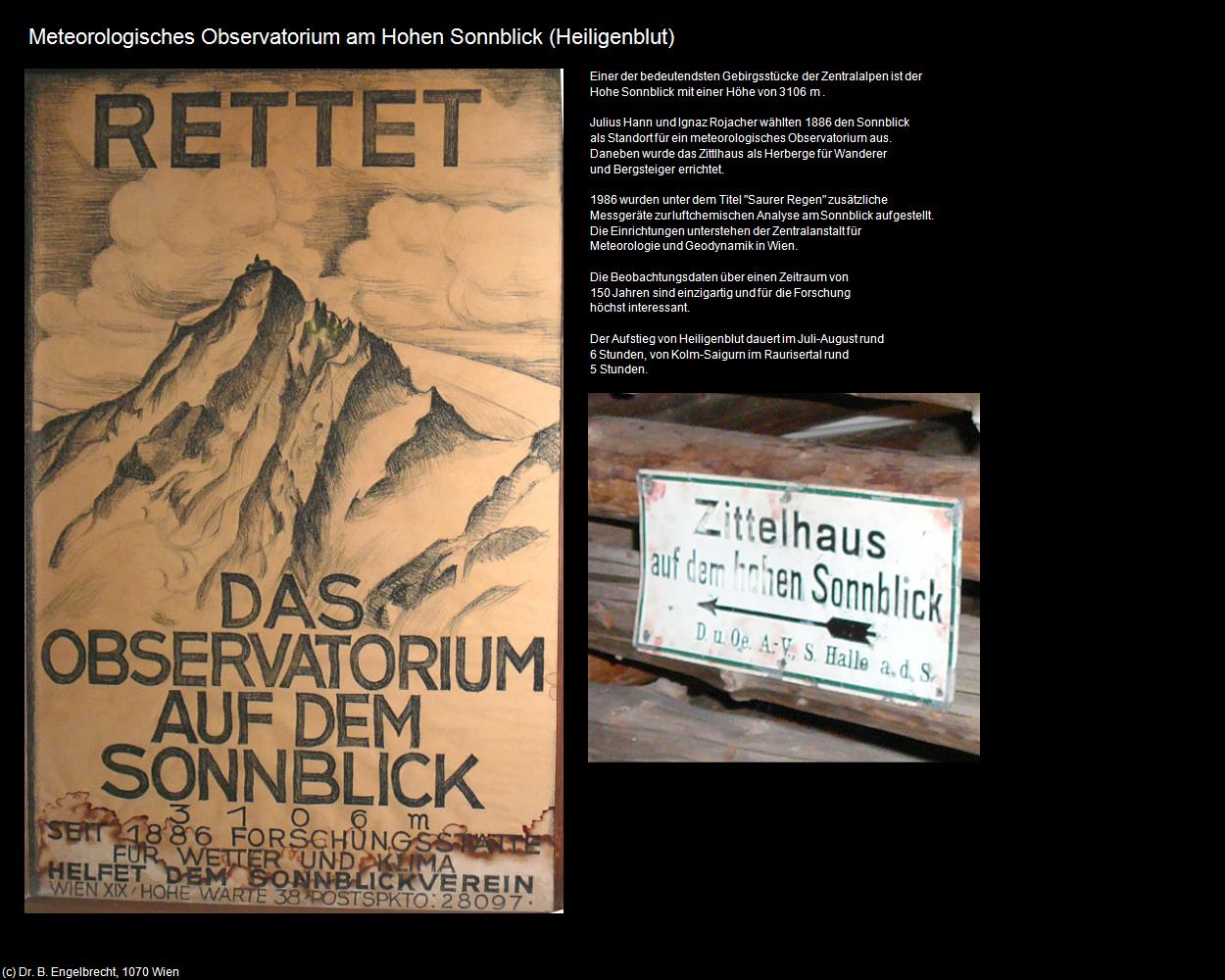 Meteorologisches Observatorium am Hohen Sonnblick  (Heiligenblut) in Kulturatlas-KÄRNTEN