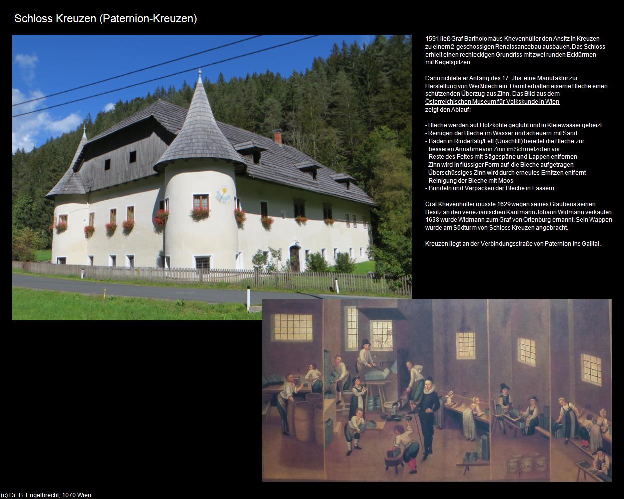 Schloss Kreuzen  (Kreuzen bei Paternion) in Kulturatlas-KÄRNTEN(c)B.Engelbrecht