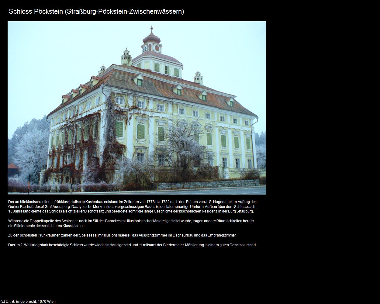 Schloss Pöckstein (Zwischenwässern-Pöckstein) (Straßburg) in Kulturatlas-KÄRNTEN