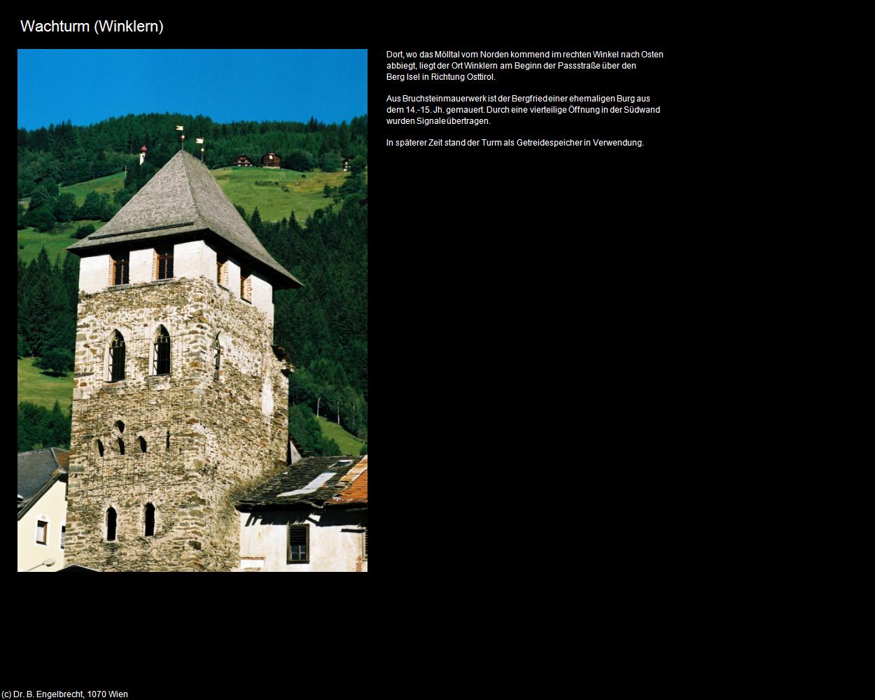 Wachturm (Winklern) in Kulturatlas-KÄRNTEN