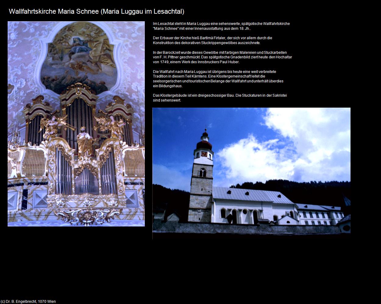 Wallfk. Maria Schnee (Maria Luggau im Lesachtal) in Kulturatlas-KÄRNTEN