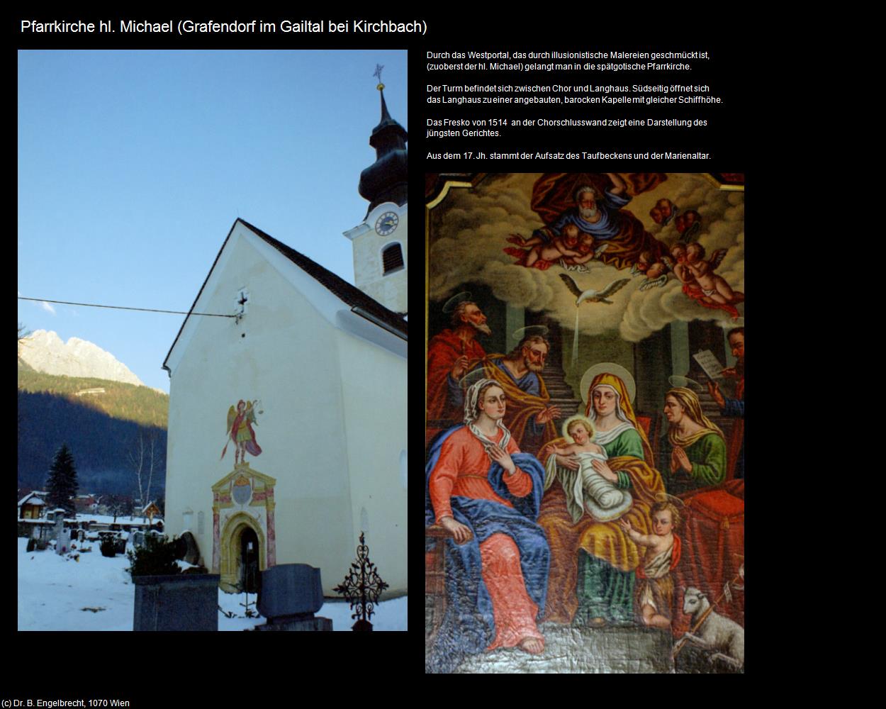 Pfk. hl. Michael  (Grafendorf im Gailtal bei Kirchbach) in Kulturatlas-KÄRNTEN