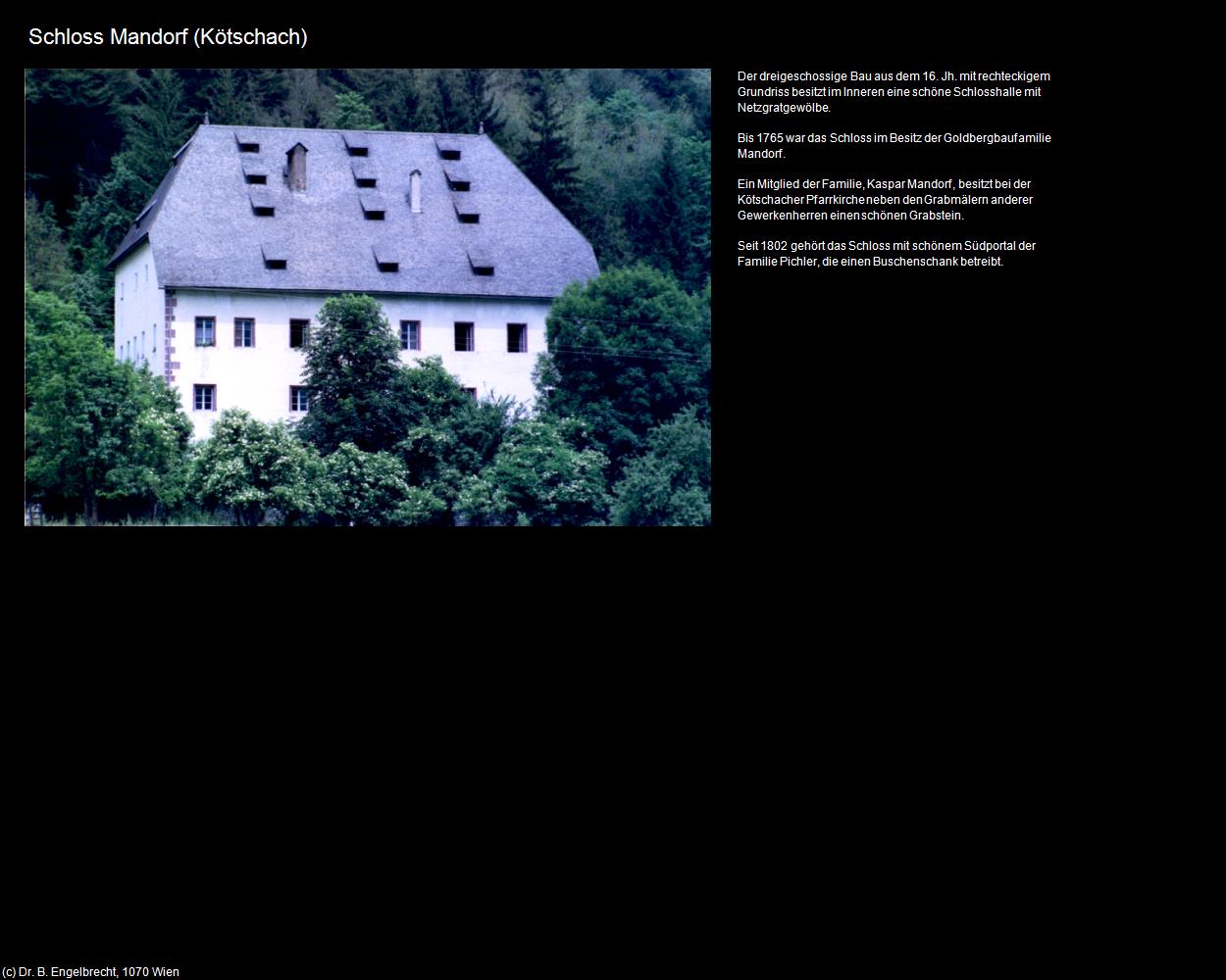 Schloss Mandorf (Kötschach) (Kötschach-Mauthen) in Kulturatlas-KÄRNTEN