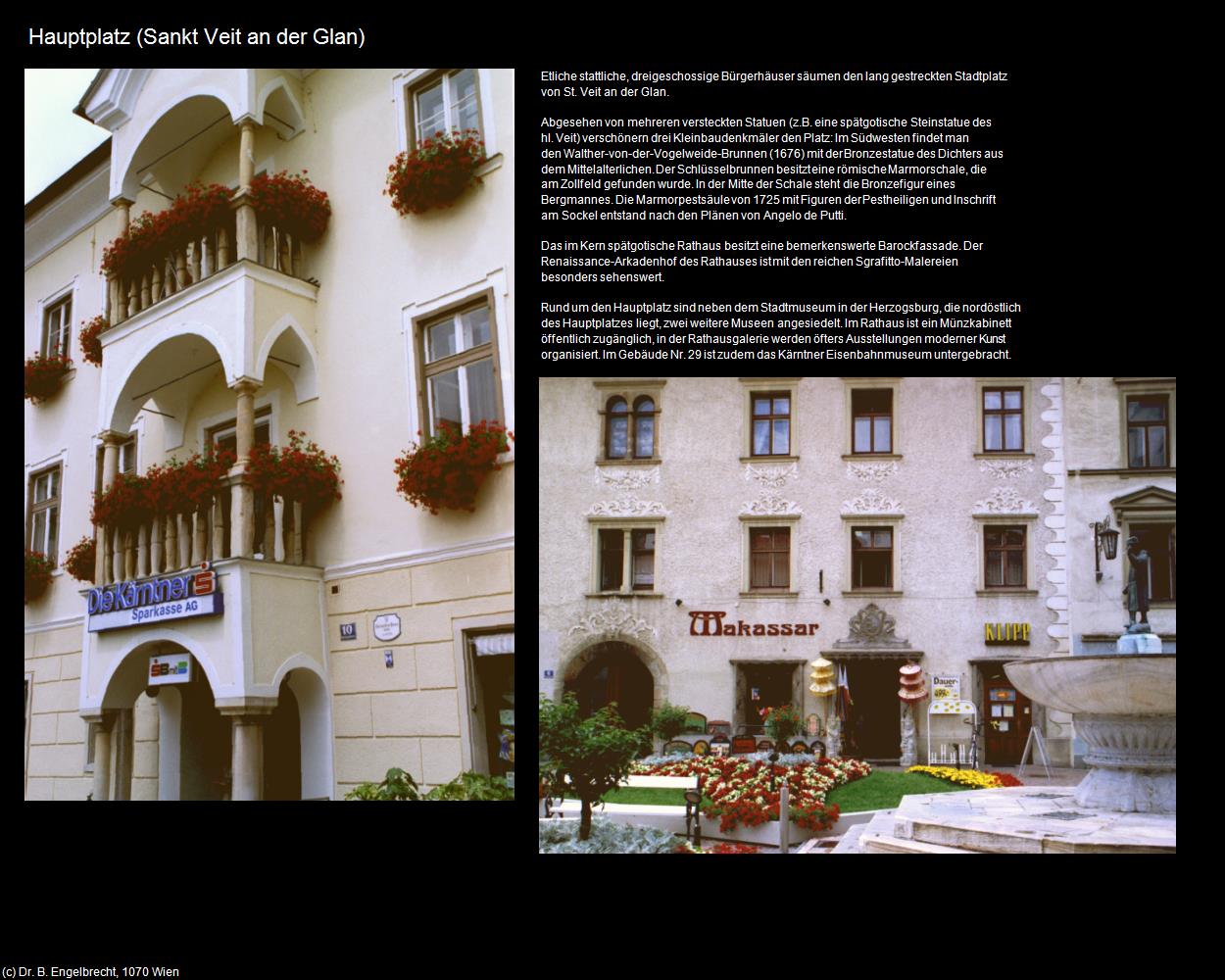 Hauptplatz (Sankt Veit an der Glan) in Kulturatlas-KÄRNTEN