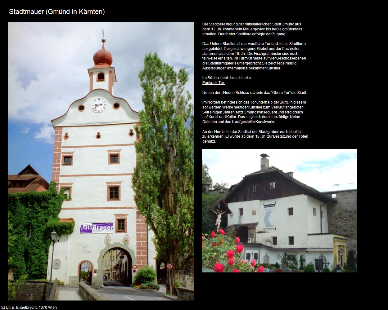 Stadtmauer (Gmünd in Kärnten) in Kulturatlas-KÄRNTEN(c)B.Engelbrecht