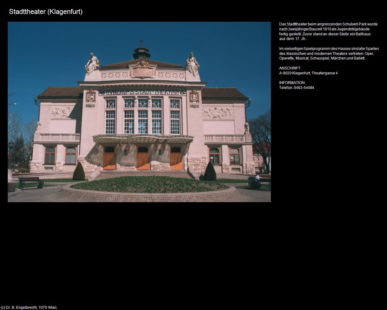 Stadttheater (Klagenfurt) in Kulturatlas-KÄRNTEN