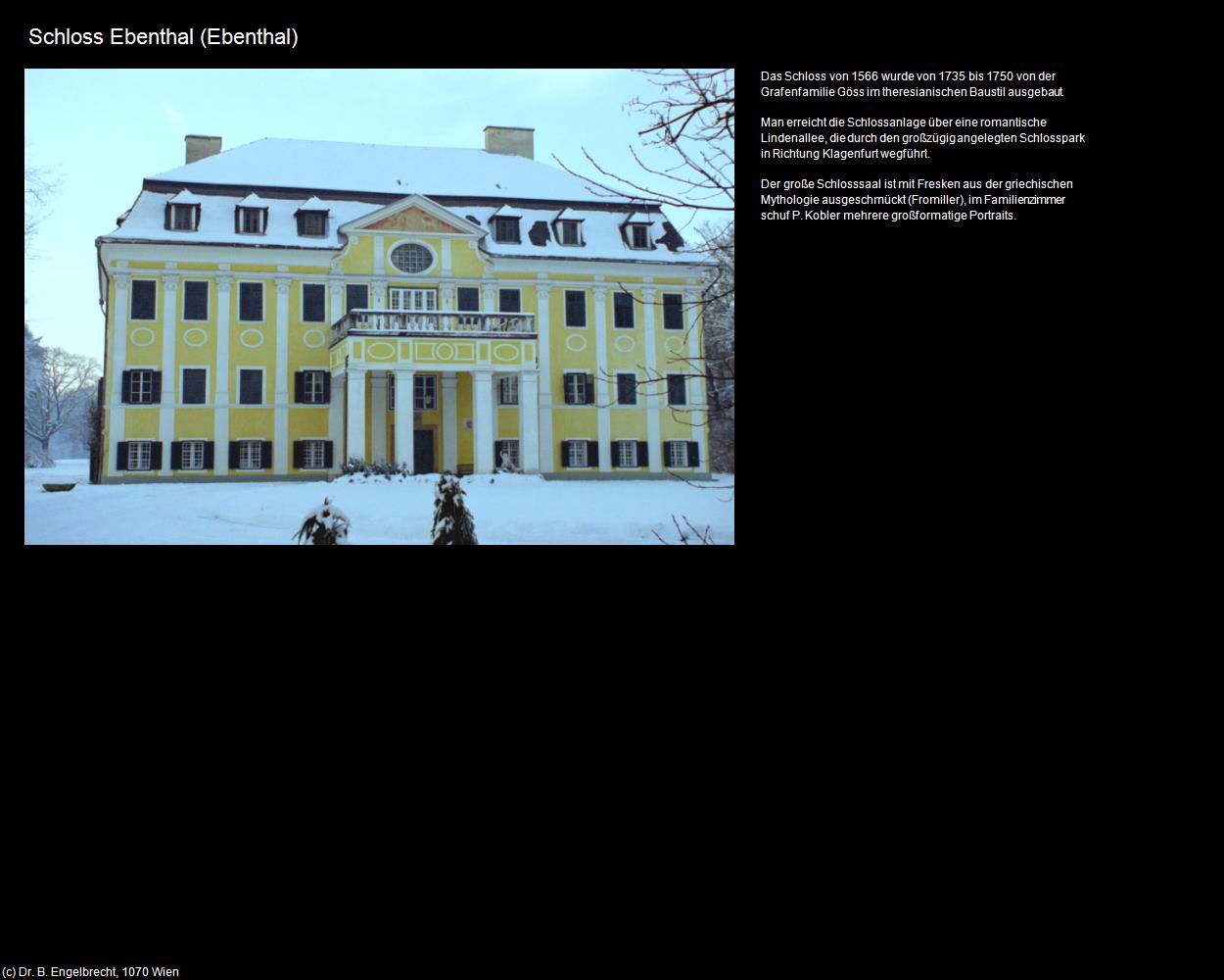 Schloss Ebenthal (Ebenthal) in Kulturatlas-KÄRNTEN