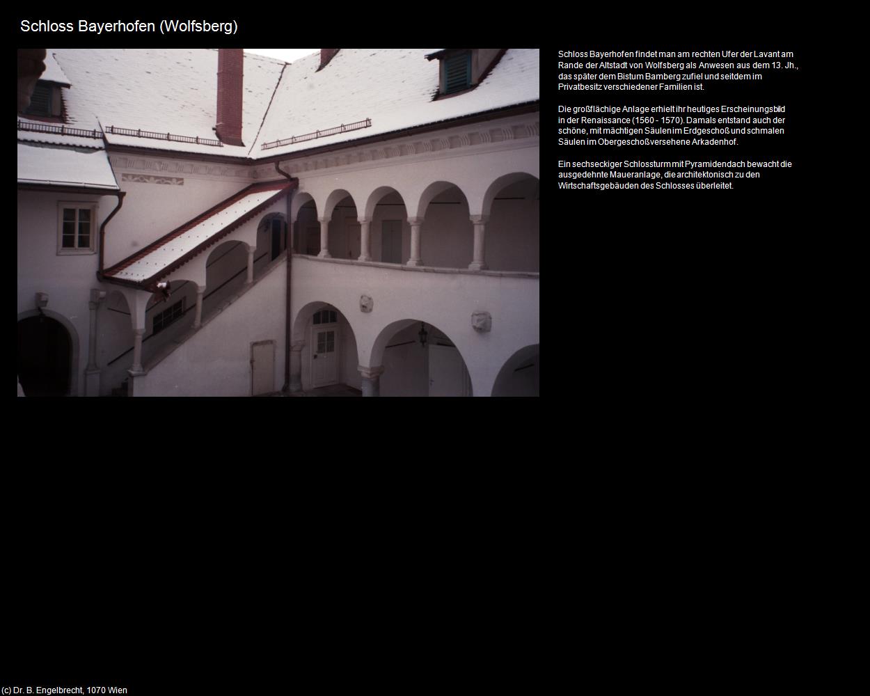 Schloss Bayerhofen (Wolfsberg) in Kulturatlas-KÄRNTEN
