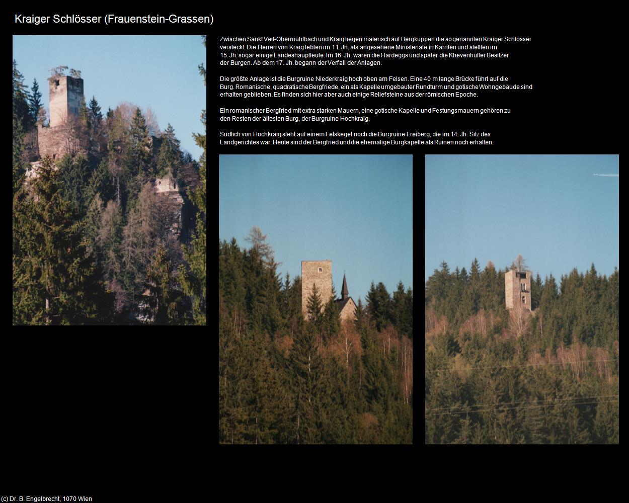 Die Kraiger Schlösser (Grassen) (Frauenstein) in Kulturatlas-KÄRNTEN