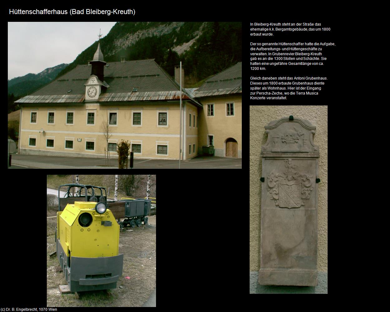 Hüttenschafferhaus (Kreuth) (Bad Bleiberg) in Kulturatlas-KÄRNTEN
