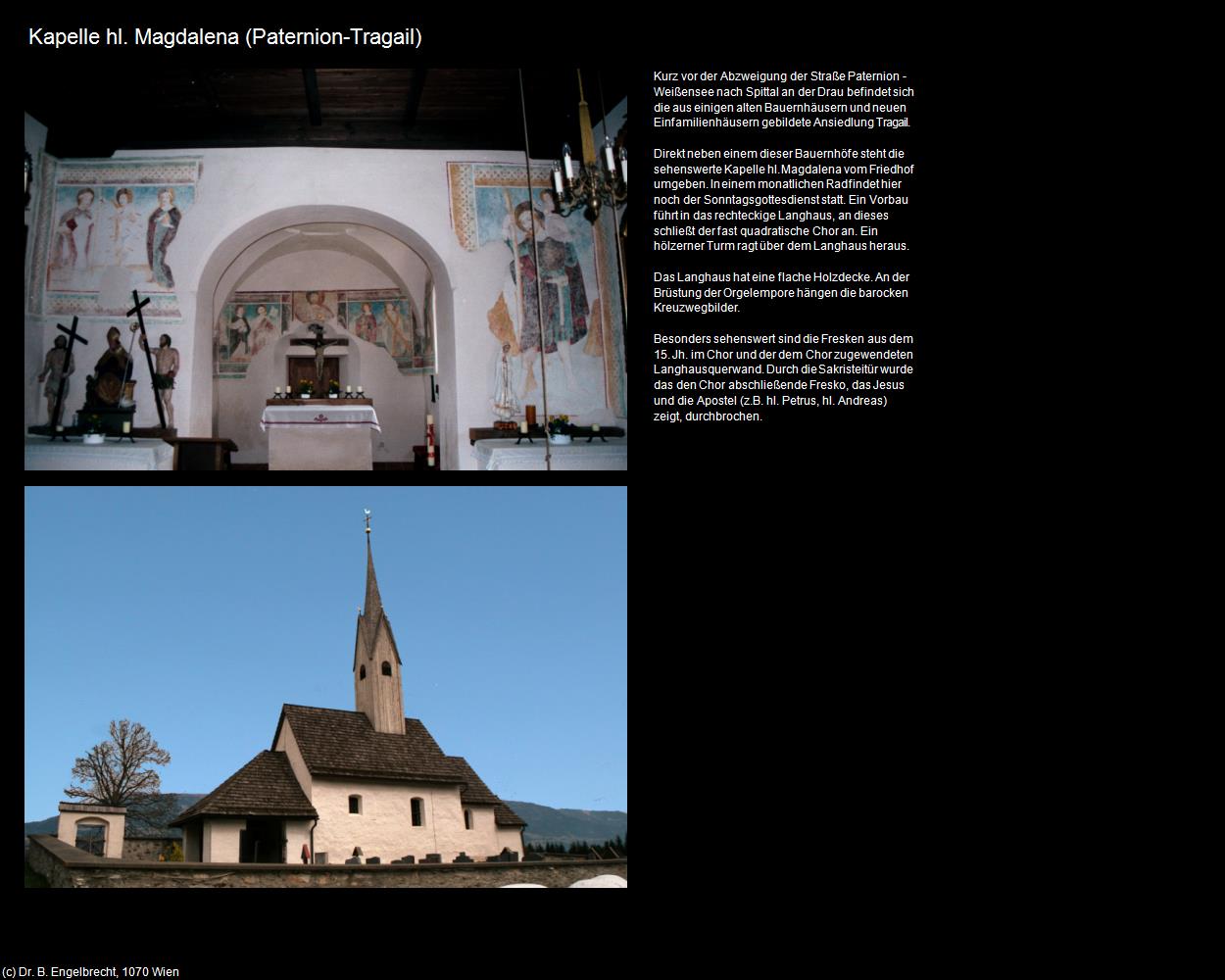 Kapelle hl. Magdalena (Tragail) (Paternion) in Kulturatlas-KÄRNTEN