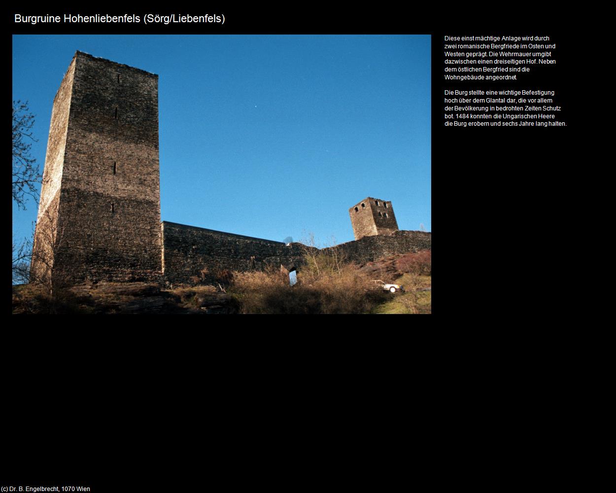 Burgruine Hohenliebenfels (Sörg/Liebenfels) in Kulturatlas-KÄRNTEN