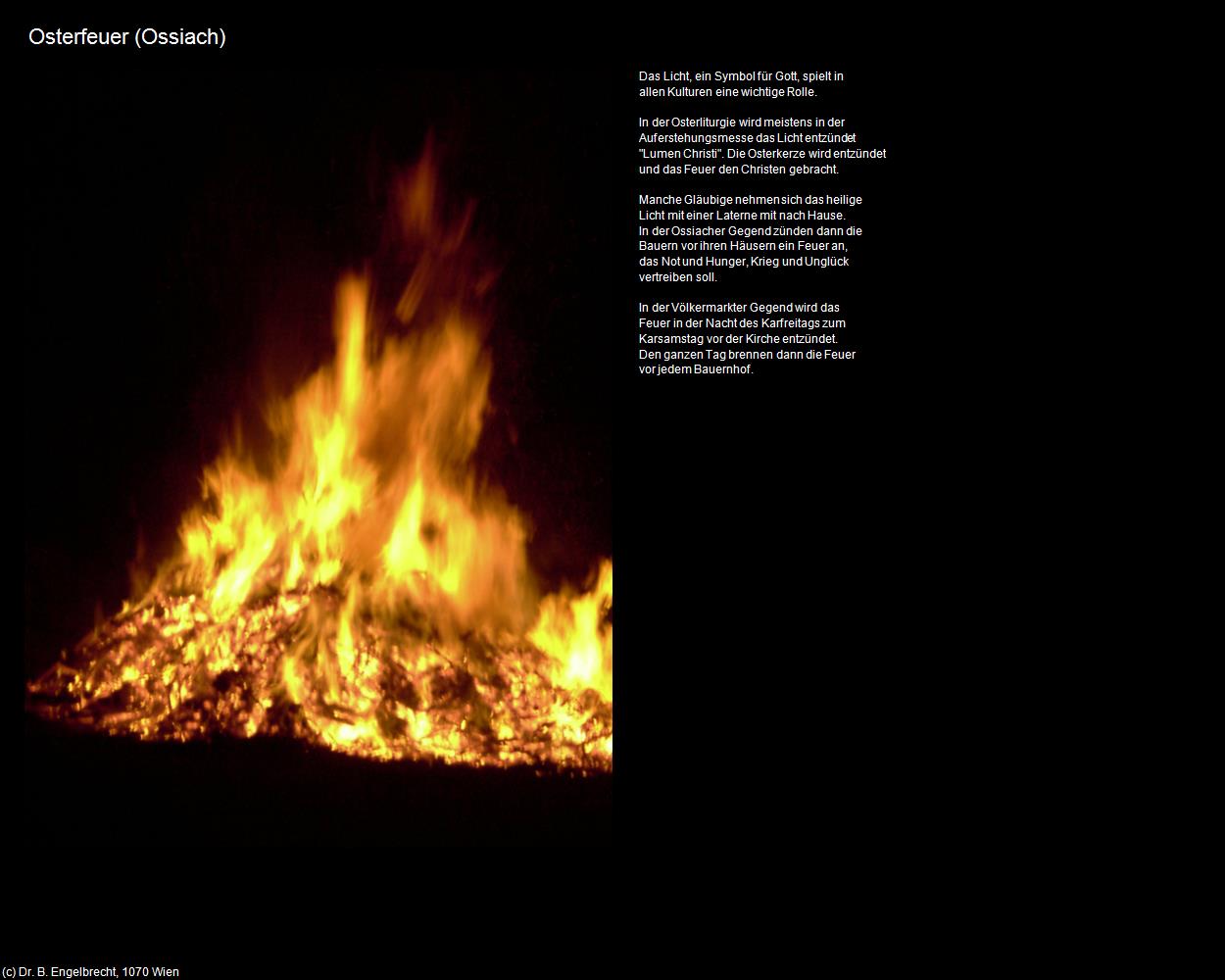 Osterfeuer (Ossiach) in Kulturatlas-KÄRNTEN