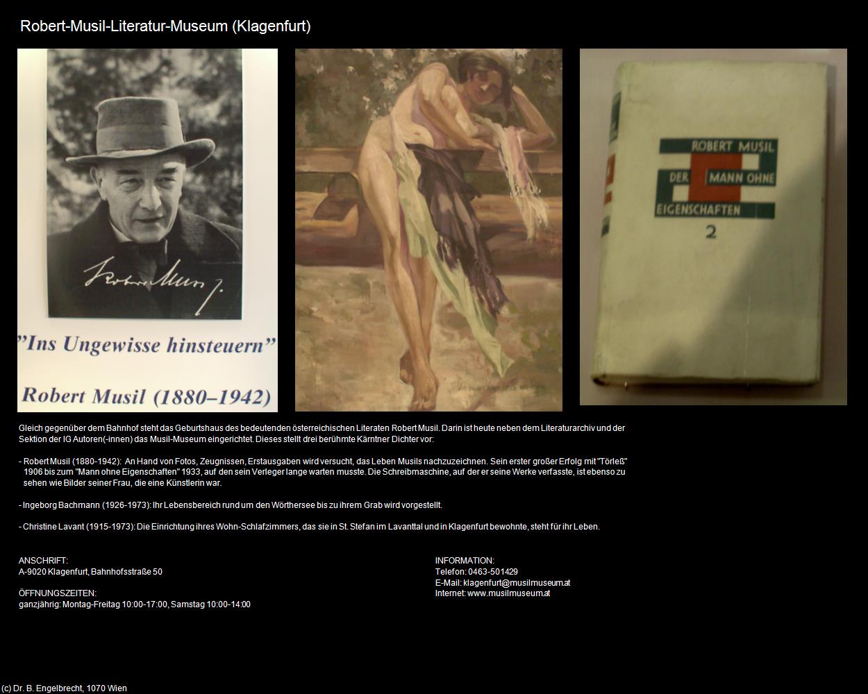 Robert-Musil-Literatur-Museum (Klagenfurt) in Kulturatlas-KÄRNTEN