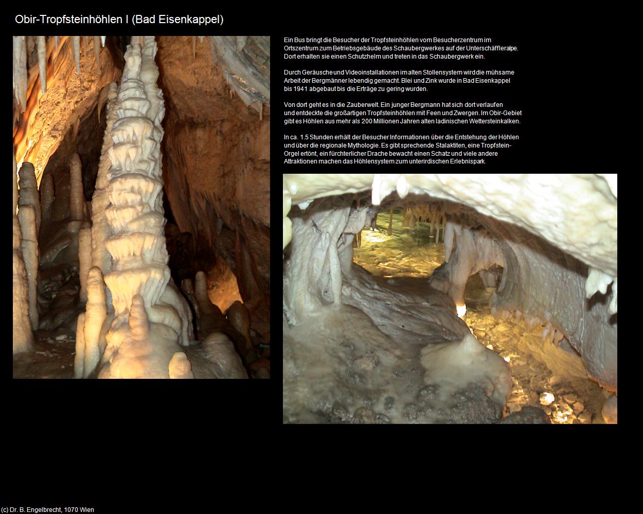 Obir-Tropfsteinhöhlen I (Bad Eisenkappel-Vellach) in Kulturatlas-KÄRNTEN