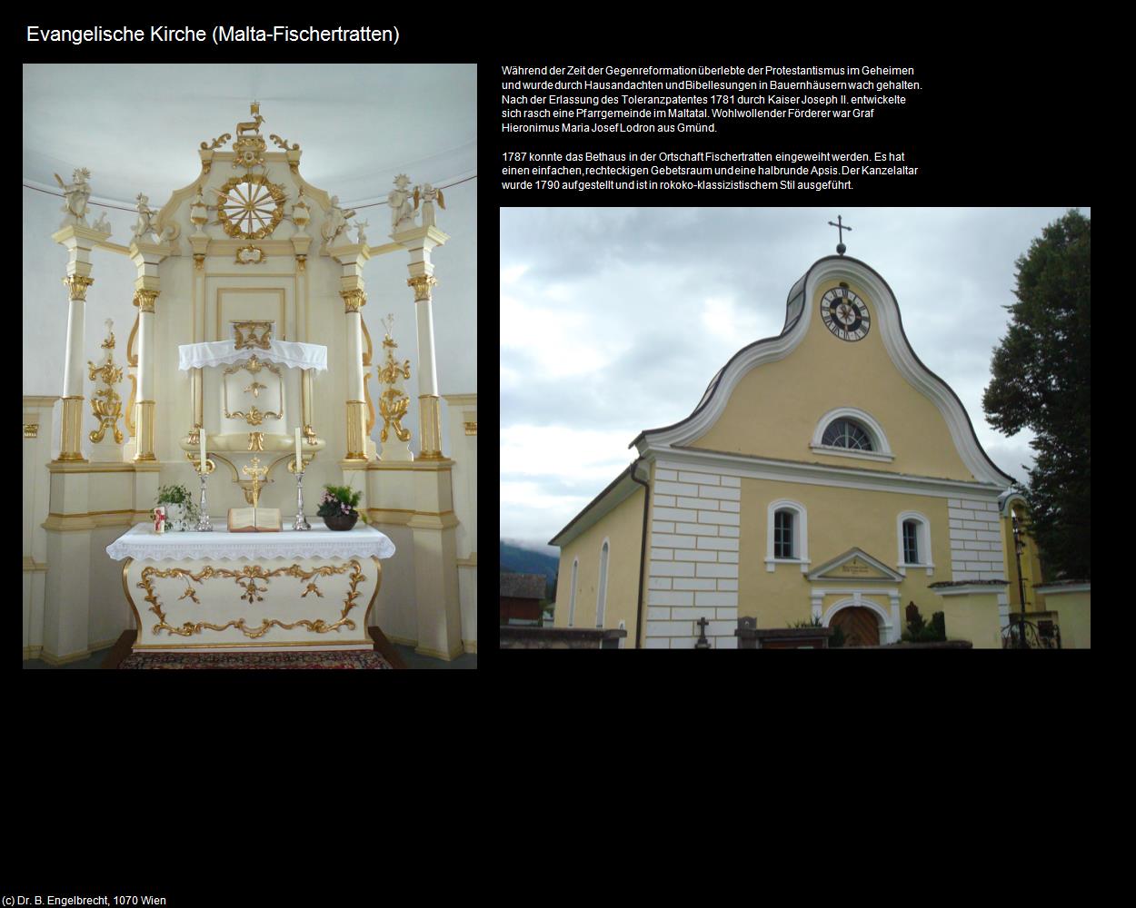 Evangelische Kirche (Fischertratten) (Malta (im Maltatal)) in Kulturatlas-KÄRNTEN