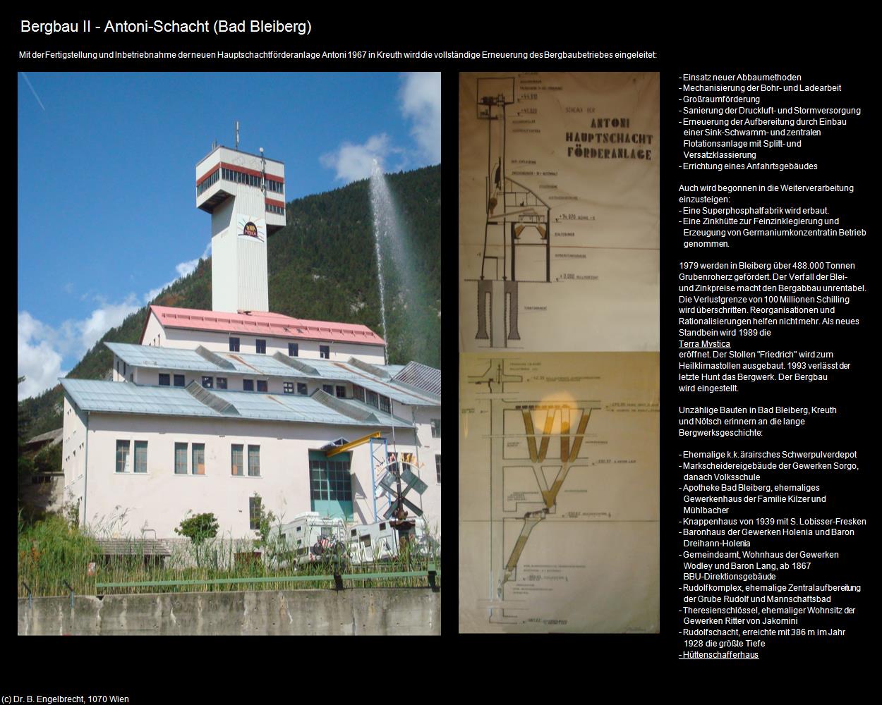 Bergbau II - Antoni-Schacht (Bad Bleiberg) in Kulturatlas-KÄRNTEN(c)B.Engelbrecht