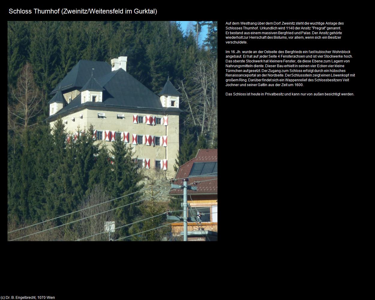 Schloss Thurnhof  (Zweinitz/Weitensfeld im Gurktal) in Kulturatlas-KÄRNTEN