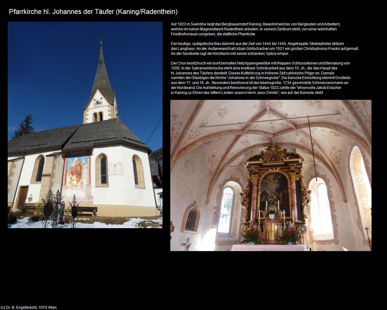Pfk. hl. Johannes der Täufer (Kaning/Radenthein) in Kulturatlas-KÄRNTEN