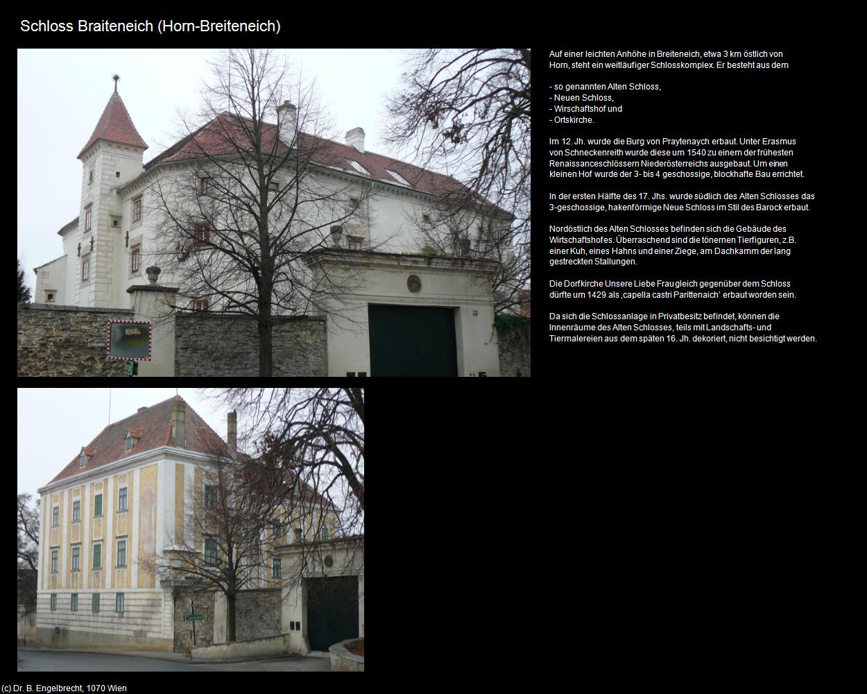 Schloss Braiteneich (Breiteneich) (Horn) in Kulturatlas-NIEDERÖSTERREICH