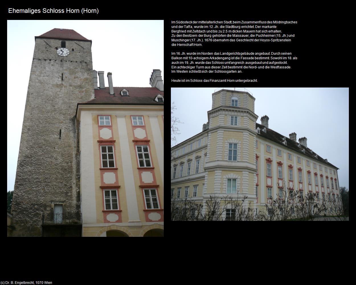 Ehem. Schloss Horn (Horn) in Kulturatlas-NIEDERÖSTERREICH