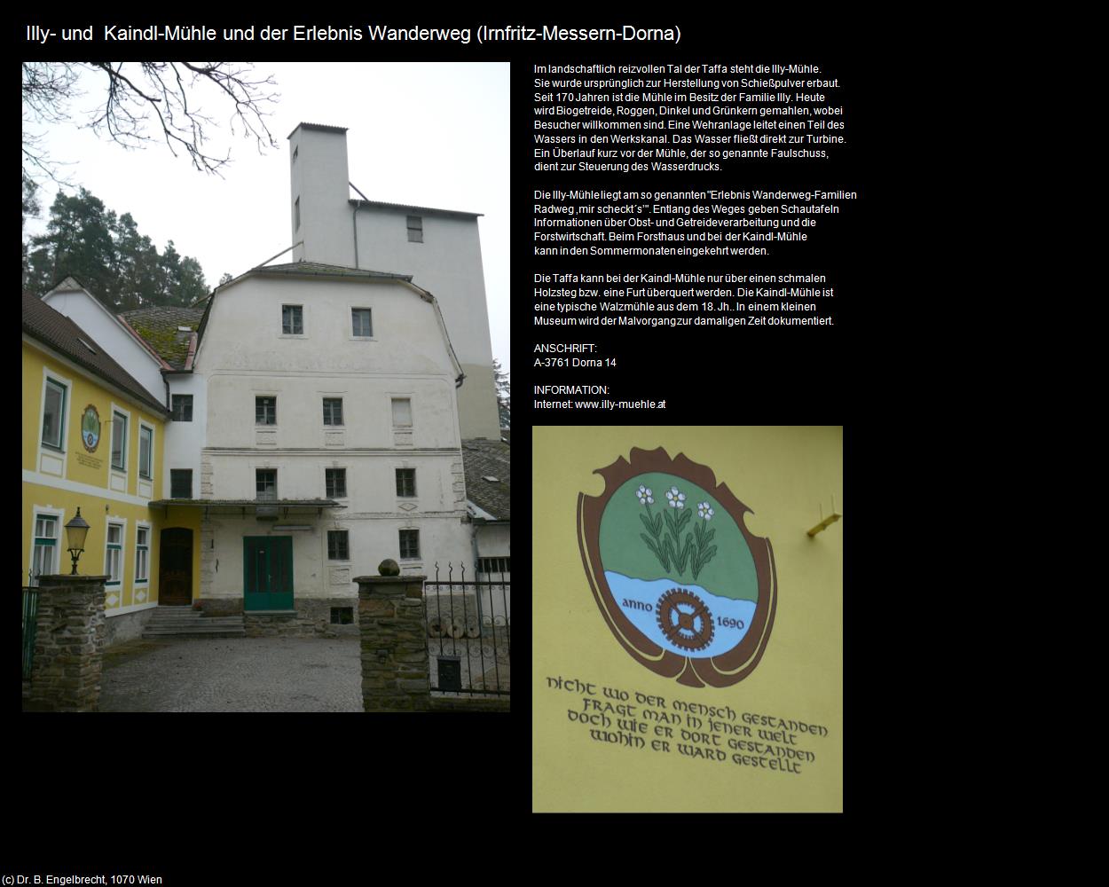 Illy- und  Kaindl-Mühle (Dorna) (Irnfritz-Messern) in Kulturatlas-NIEDERÖSTERREICH