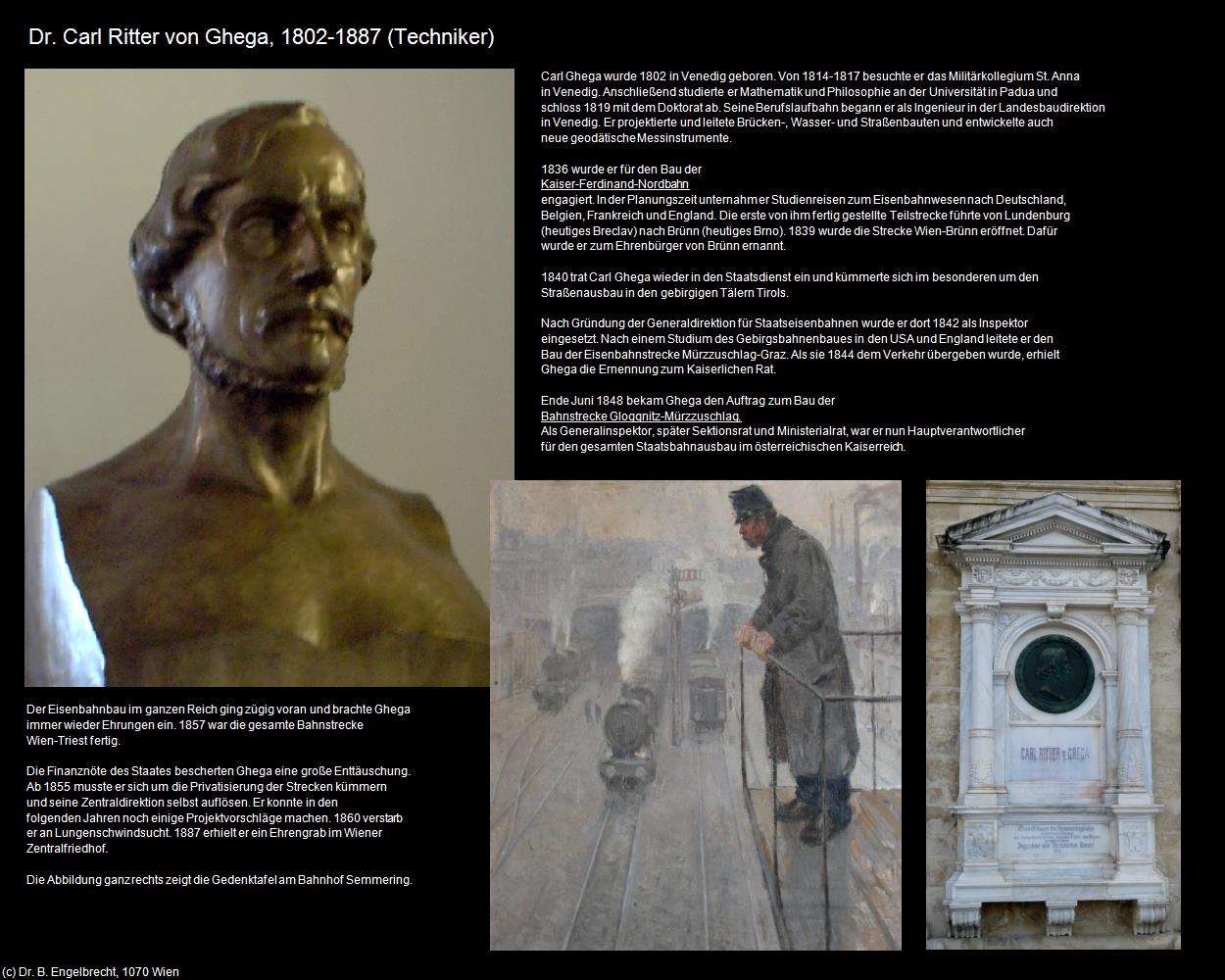 Carl Ritter von Ghega (Semmeringbahnbau) in Kulturatlas-NIEDERÖSTERREICH(c)B.Engelbrecht